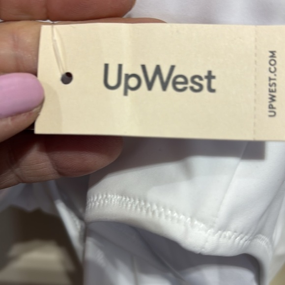 UpWest Henley style snap front,removable pads,high cut thigh one piece swimsuit - Picture 10 of 12